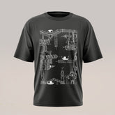 Art T-Shirt "Collage city-Venice" Dark Grey