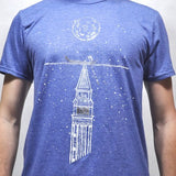 Art T-shirt "Campanile" Blue - Manuel Minto