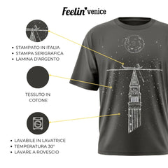 Art T-shirt "Campanile" Black - Manuel Minto