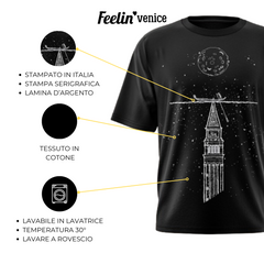 Art T-shirt "Campanile" Black