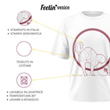 Art T-shirt "Gatto e Venezia" white