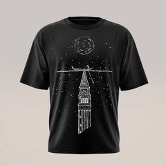 Art T-shirt "Campanile" Black