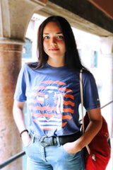 Art T-shirt "Gondolier" Blue