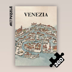 Art Puzzle "Venice Medieval Map"