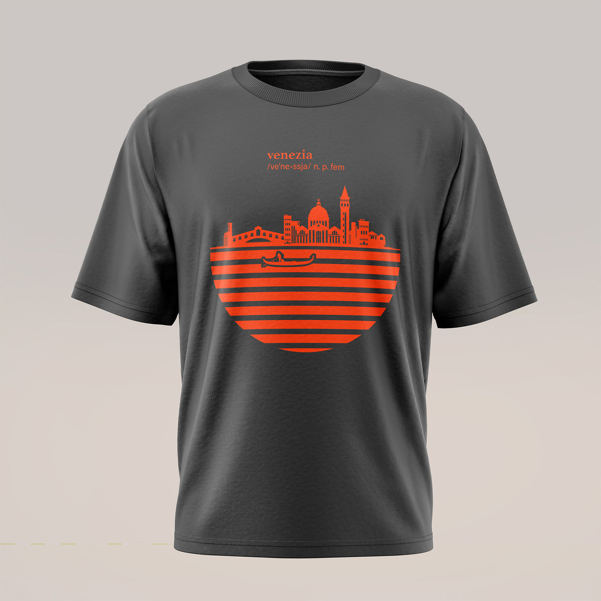 Art T-Shirt "Venezia" Smoke