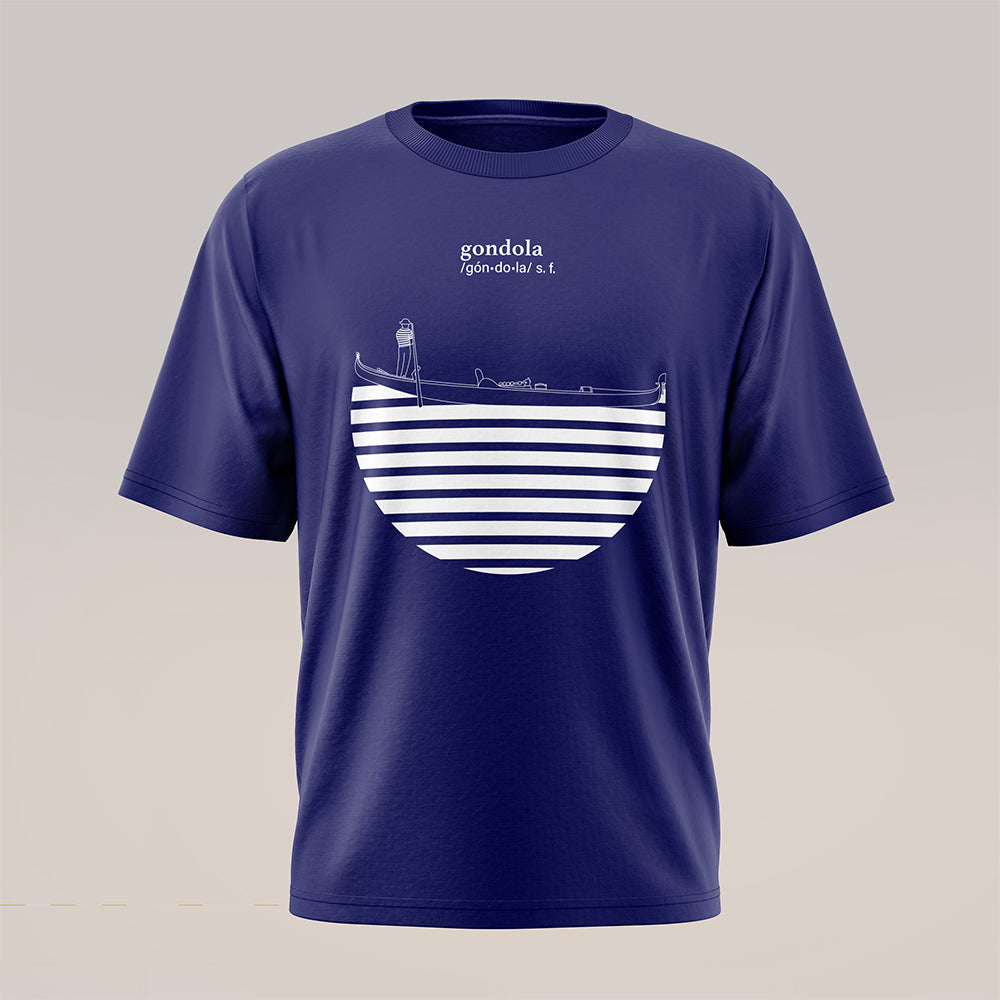 Art T-shirt "Gondola" Dark Blue