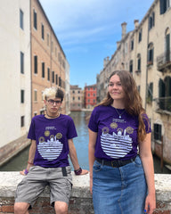 Art T-shirt "Redentore Dictionary" purple