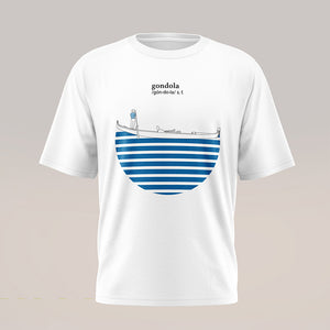 Art T-shirt "Gondola" White&Blue