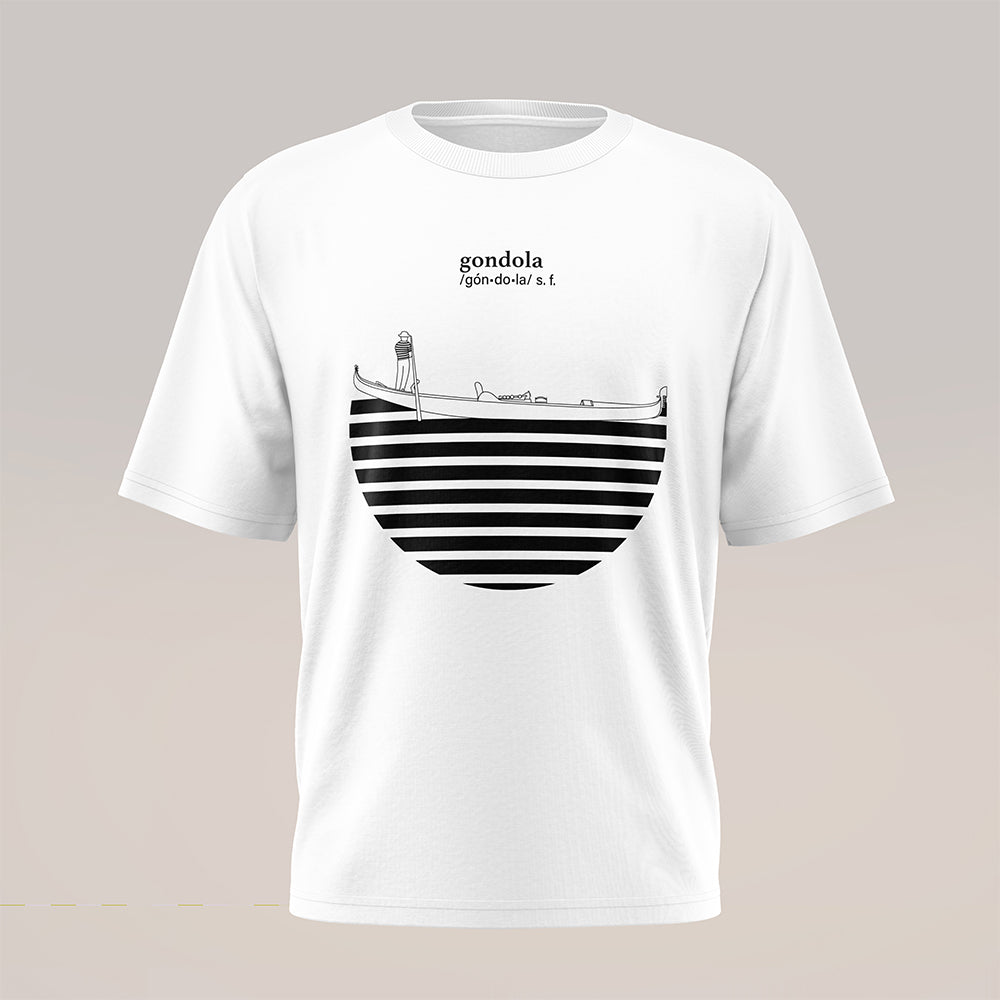 Art T-shirt "Gondola" White&amp;Black