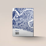 Notebook "Mappa" blu