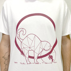 Art T-shirt "Cat and Venice" white