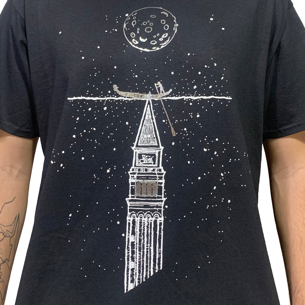 Art T-shirt "Campanile" Black