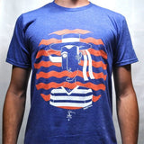 Art T-shirt "Gondoliere" Blue
