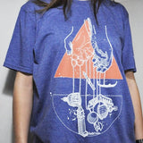 Art T-shirt "Venice's Hands" Blue