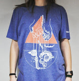 Art T-shirt "Venice's Hands" Blue