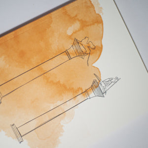 Notebook "Colonne" orange